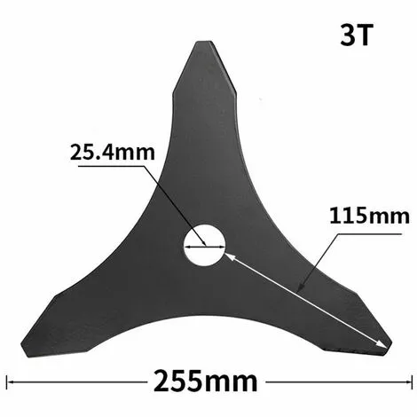 FLETéçA 12"x 3T Lame De Débroussailleuse Avec Kit D'entretien D'accessoire D'adaptateur De Lame De Tondeuse à Gazon De Machine De Jardinage Pour Mauvaises Herbes Fraîches Et Tondeuse. 4 FLETéçA 12"x 3T Lame De Débroussailleuse Avec Kit D'entretien D'accessoire D'adaptateur De Lame De Tondeuse à Gazon De Machine De Jardinage Pour Mauvaises Herbes Fraîches Et Tondeuse. – Image 2