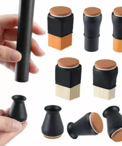 DECKON Protecteurs De Sol De Jambe De Chaise En Silicone Avec Felt Fit 0.5 « - 1 » 16 Pcs