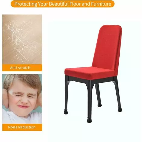 DECKON Protecteurs De Sol De Jambe De Chaise En Silicone Avec Felt Fit 0.5 « - 1 » 16 Pcs 7 DECKON Protecteurs De Sol De Jambe De Chaise En Silicone Avec Felt Fit 0.5 « - 1 » 16 Pcs – Image 5