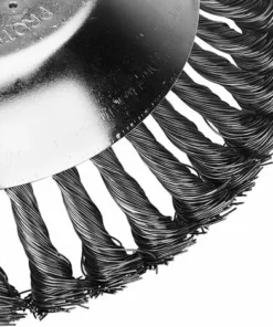 ALMI Brosse à Désherber Ronde Pour Débroussailleuse, 8'' Tête Brosse Désherbage Pour Outils De Pelouse Jardin Agriculture, 200 X 25,4mm Brosse Rotative Avec Roue En Fil D'acier Massif (8 Pouce) -Débroussailleuse Soldes Magasin 67257493 4