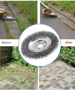 OCXIN Débroussailleuse à Mauvaises Herbes, Brosse à Mauvaises Herbes De 150 Mm * 25,4 Mm, Accessoires De Débroussailleuse Professionnels, élimination Efficace De La Mousse à Brosse Métallique Fine, élimination De La Rouille, Désherbage (6 Pouces) -Débroussailleuse Soldes Magasin 67280020 5