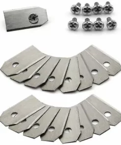 DONTODENT Lame De Couteau En Titane 30 Pièces Pour Husqvarna Automower, Gardena, Meec Silver-