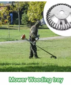 REGALOS Tête De Débroussailleuse Conique En Fil Acier Massif De Fer Noué De 150 Mm Pour Tondeuse à Gazon - Plateau De Désherbage Jardin Et Mauvaises Herbes, Brosse Rotative De Rechange Pour Tonte 11 REGALOS Tête De Débroussailleuse Conique En Fil Acier Massif De Fer Noué De 150 Mm Pour Tondeuse à Gazon - Plateau De Désherbage Jardin Et Mauvaises Herbes, Brosse Rotative De Rechange Pour Tonte -Débroussailleuse Soldes Magasin 67332337 5