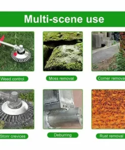 TANèTUE Tête De Désherbage Fil D'acier,6 Pouce Brosse Rotative Disque De Pinceau à Roue Jardin Agriculture 11 TANèTUE Tête De Désherbage Fil D'acier,6 Pouce Brosse Rotative Disque De Pinceau à Roue Jardin Agriculture -Débroussailleuse Soldes Magasin 67426636 5