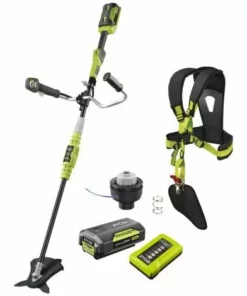 PRODUIT NEUF - EMBALLAGE ABIMÉ - Pack RYOBI Débroussailleuse 36V Lithium-ion RBC36X26B - Tête Complète Simple Fil Diamètre 1,6mm