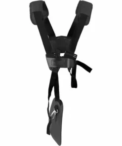 REGALI Harnais Debroussailleuse - Harnais De Débroussailleuse Universelle à Double Boutonnage Pour Débroussailleuse Stihl, Echo, Honda, Husqvarna, Shindaiwa (Noir)