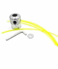 REGALOS Tête à Double Fil En Aluminium Pour Coupe-bordures/débroussailleuse Avec Ses Accessoires Et Fil De Coupe En Nylon, Logement Pour Réception M8 M10