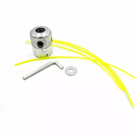 REGALOS Tête à Double Fil En Aluminium Pour Coupe-bordures/débroussailleuse Avec Ses Accessoires Et Fil De Coupe En Nylon, Logement Pour Réception M8 M10 3 REGALOS Tête à Double Fil En Aluminium Pour Coupe-bordures/débroussailleuse Avec Ses Accessoires Et Fil De Coupe En Nylon, Logement Pour Réception M8 M10