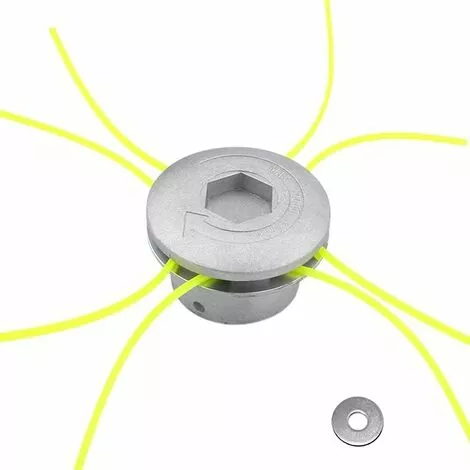 ENLENK Tête De Fil En Aluminium, Tête De Coupe Universelle à 4 Fils, Tête De Tondeuse à Gazon En Aluminium, Tête De Tondeuse à Gazon, Tête De Débroussailleuse Pour Jardin, Pelouse, Cour 3 ENLENK Tête De Fil En Aluminium, Tête De Coupe Universelle à 4 Fils, Tête De Tondeuse à Gazon En Aluminium, Tête De Tondeuse à Gazon, Tête De Débroussailleuse Pour Jardin, Pelouse, Cour