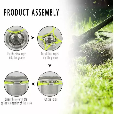 ENLENK Tête De Fil En Aluminium, Tête De Coupe Universelle à 4 Fils, Tête De Tondeuse à Gazon En Aluminium, Tête De Tondeuse à Gazon, Tête De Débroussailleuse Pour Jardin, Pelouse, Cour 7 ENLENK Tête De Fil En Aluminium, Tête De Coupe Universelle à 4 Fils, Tête De Tondeuse à Gazon En Aluminium, Tête De Tondeuse à Gazon, Tête De Débroussailleuse Pour Jardin, Pelouse, Cour – Image 5