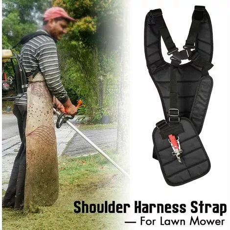 FLYME Ceinture Coupe-Bordures Noire Confort Double Bandoulière En Nylon Réglable Accessoires Pour Débroussailleuses Noir 11 X 4,7 X 3,6 Pouces 4 FLYME Ceinture Coupe-Bordures Noire Confort Double Bandoulière En Nylon Réglable Accessoires Pour Débroussailleuses Noir 11 X 4,7 X 3,6 Pouces – Image 2