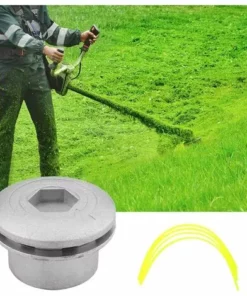 FLYME Tête De Coupe Gazon En Aluminium, Tête De Coupe En Aluminium, Tête De Coupe En Aluminium, Tête De Coupe Universelle Pour Jardin, Pelouse, Cour -Débroussailleuse Soldes Magasin 67812707 3