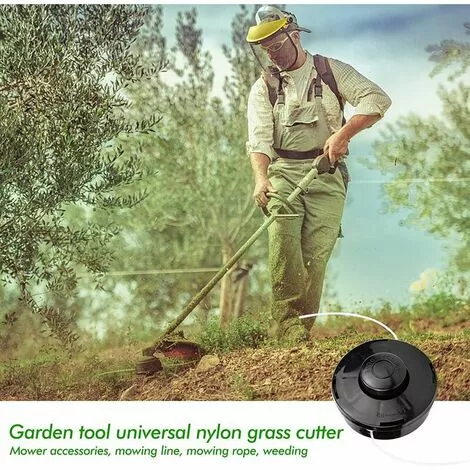 ENLENK Lot De 2 Tête De Débroussailleuse Universelle A6481 Nylon Bobine De Rechange De Tondeuse Débroussailleuse Tête De Coupe M10 X 1,25 Pour Débroussailleuse Thermique à Essence 4 ENLENK Lot De 2 Tête De Débroussailleuse Universelle A6481 Nylon Bobine De Rechange De Tondeuse Débroussailleuse Tête De Coupe M10 X 1,25 Pour Débroussailleuse Thermique à Essence – Image 2