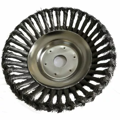 THSINDE THSIDNE Tête De Brosse Contre Les Mauvaises Herbes Avec Contre-écrou Pour Débroussailleuse, Plateau De Désherbage Universel En Fil D'acier, Pièces De Rechange De Brosse De Roue De Manganèse De Tête D'herbe, 200 X 25,4 Mm 4 THSINDE THSIDNE Tête De Brosse Contre Les Mauvaises Herbes Avec Contre-écrou Pour Débroussailleuse, Plateau De Désherbage Universel En Fil D'acier, Pièces De Rechange De Brosse De Roue De Manganèse De Tête D'herbe, 200 X 25,4 Mm – Image 2