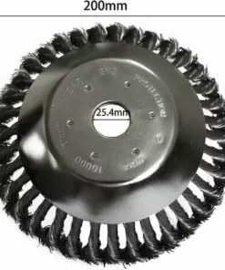 THSINDE THSIDNE Tête De Brosse Contre Les Mauvaises Herbes Avec Contre-écrou Pour Débroussailleuse, Plateau De Désherbage Universel En Fil D'acier, Pièces De Rechange De Brosse De Roue De Manganèse De Tête D'herbe, 200 X 25,4 Mm 9 THSINDE THSIDNE Tête De Brosse Contre Les Mauvaises Herbes Avec Contre-écrou Pour Débroussailleuse, Plateau De Désherbage Universel En Fil D'acier, Pièces De Rechange De Brosse De Roue De Manganèse De Tête D'herbe, 200 X 25,4 Mm -Débroussailleuse Soldes Magasin 67872439 3