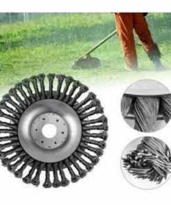 YOOUYIDA Tête Universelle De Coupe-Herbe De Brosse De Roue De Fil D'acier, Coupe-Bordures De Jardin Tête De Coupe De Brosse De Mauvaises Herbes De Jardin (1 Pièce，6 Pouces) -Débroussailleuse Soldes Magasin 67896749 4