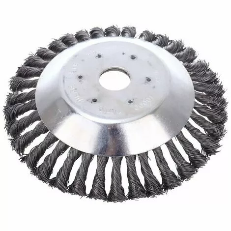 ENLENK Tête De Débroussailleuse Conique En Fil De Fer Noué Pour Tondeuse à Gazon - Plateau De Désherbage En Métal Pour Débroussailleuse ((Diamètre Extérieur200mm, Trou Intérieur 25mm)) 3 ENLENK Tête De Débroussailleuse Conique En Fil De Fer Noué Pour Tondeuse à Gazon - Plateau De Désherbage En Métal Pour Débroussailleuse ((Diamètre Extérieur200mm, Trou Intérieur 25mm))