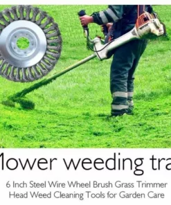 LLOVE Brosse De Désherbage à Tête De 6 "(150 Mm * 25,4 Mm) Pour L'élimination De La Mousse Et De La Rouille Des Joints De Pavage De Briques De Jardin -Débroussailleuse Soldes Magasin 68310471 5
