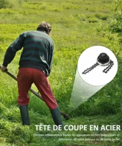 Tête De Débroussailleuse à Chaîne (joint Universel) Accessoires De Débroussailleuse Pour Tondeuse à Gazon HANBING -Débroussailleuse Soldes Magasin 68325558 5