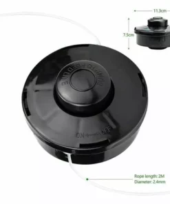 Lot De 2 Têtes De Tondeuse à Gazon Universelles Noires En Nylon Pour Tondeuse à Gazon M10 X 1,25 Pour Débroussailleuse à Essence, Betterlife HANBING -Débroussailleuse Soldes Magasin 68325935 2