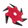 GRID COOL Tête De Débroussailleuse En Métal à 6 Dents - Tête De Tondeuse à Gazon De Jardin 2 Commandes - Rouge, Lame Plate -Débroussailleuse Soldes Magasin 68493159 1