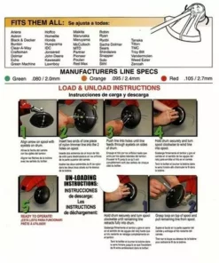 Tete à Fil Nylon Universelle Débroussailleuse -Débroussailleuse Soldes Magasin 7863868 5