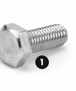 LEM SELECT Vis Hexagonale M 8X1,25 Gauche L 25 Pour Tête De Débroussailleuse