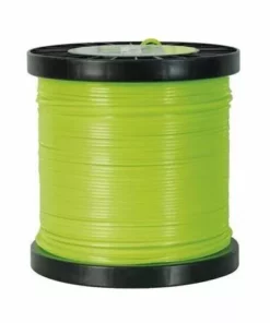 HELIOTRADE Fil Carré Pour Débroussailleuse 2,4 Mm X 70 M En Bobine (nylon Haute Densité)
