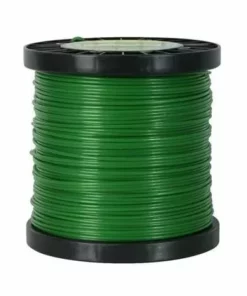 HELIOTRADE Fil Carré Pour Débroussailleuse 3.3 Mm X 80 M En Bobine (nylon Haute Densité)