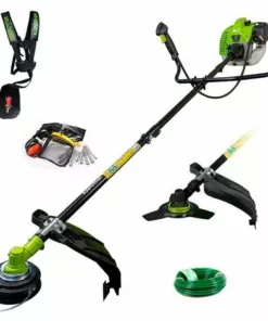 Débroussailleuse Thermique 2 Temps Professionnelle Barre Fixe 52cc 2cv - Kapotha RAW